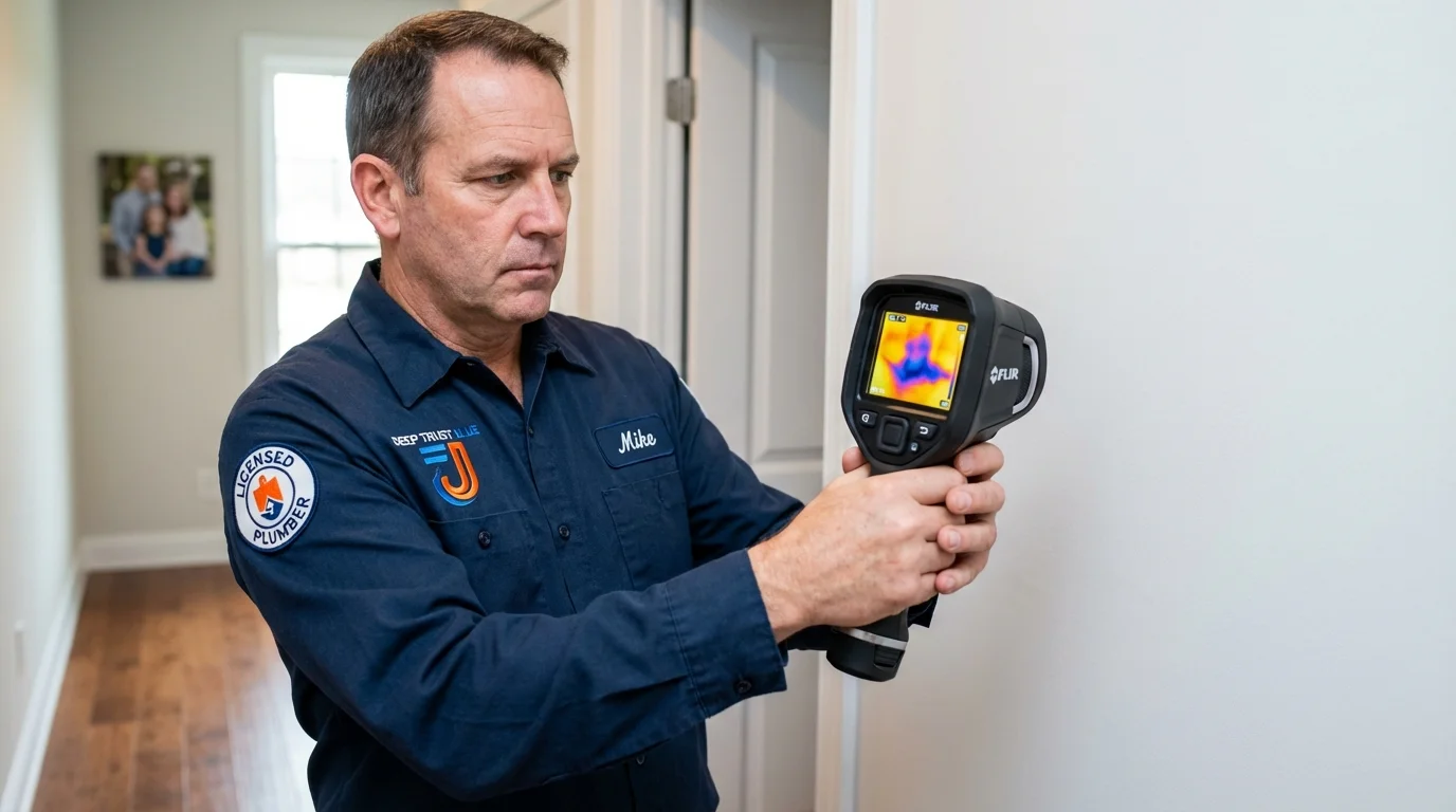 Thermal imaging leak detection by Johns Plumbing LLC in Skiatook